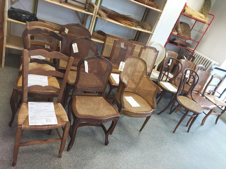 Lot de chaises restaurées